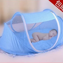 Новые летние Дизайн младенцев и малышей ребенка складной удобной переноски кроватки 4 шт. комплект кровать с москитной сеткой 0-3years