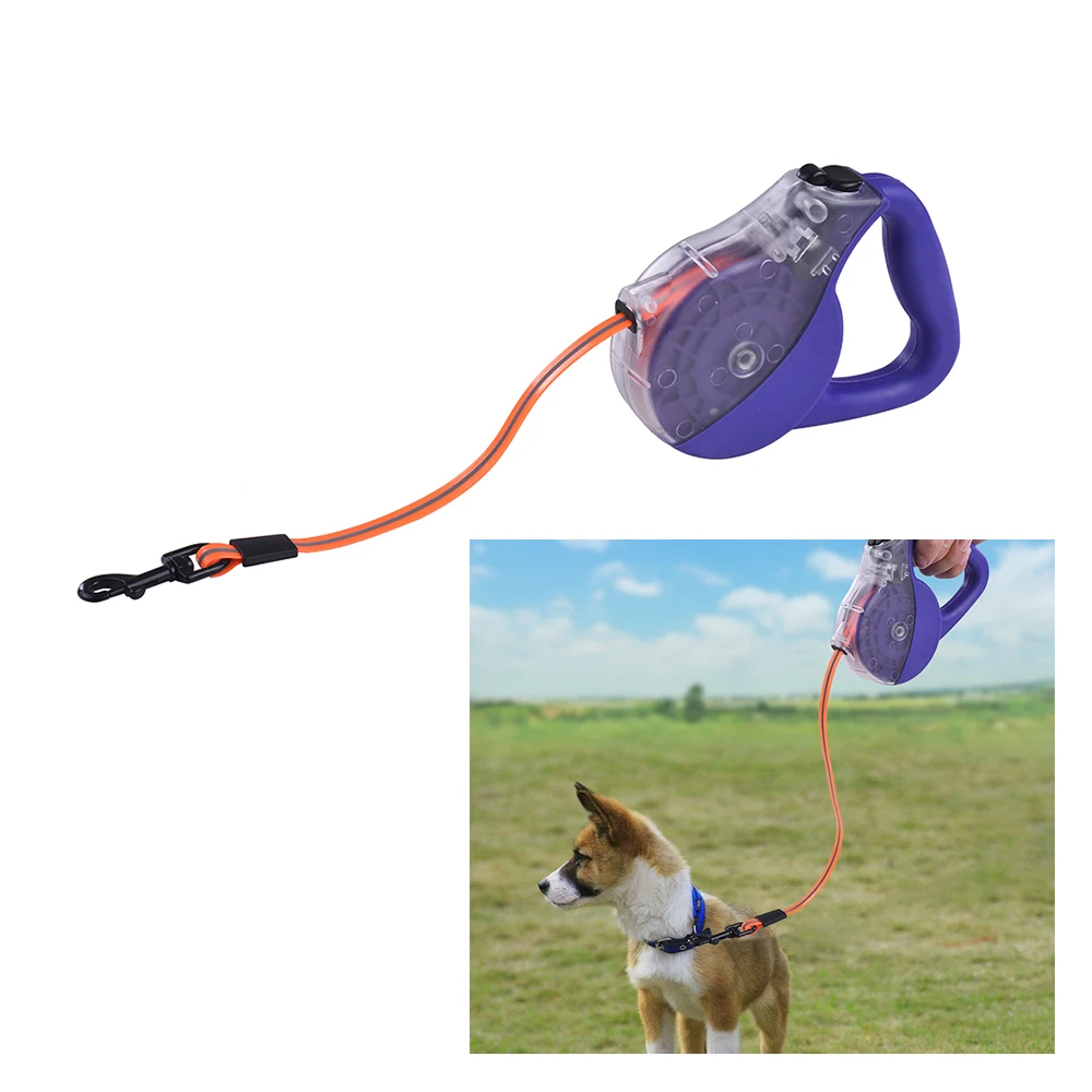 Reflective Dog Leash Lead Rope Retractable Waterproof Dog Walking Leash
