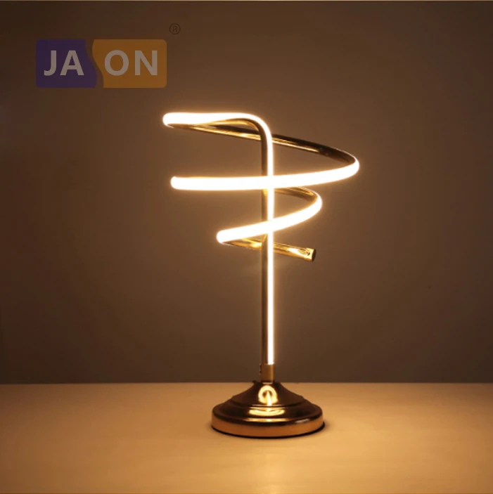 

LED Postmodern Iron Acryl Aluminum Minimalism White Gold LED Lamp. LED Light. Table Lamp. Desk Lamp.LED Desk Lamp For Bedroom