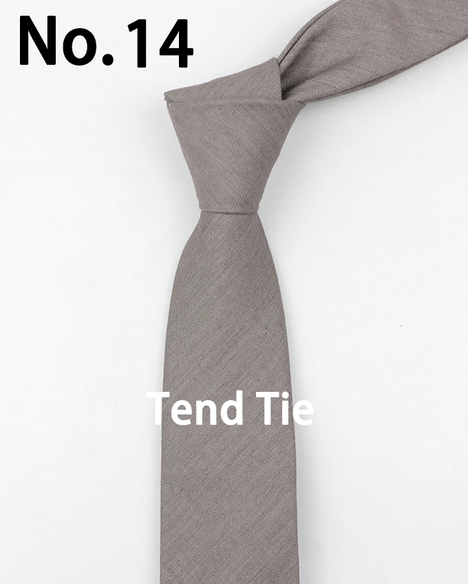 Высокое количество хлопок Галстуки мужской сплошной цвет узкий галстук тонкий тощий галстук узкие толстые Галстуки