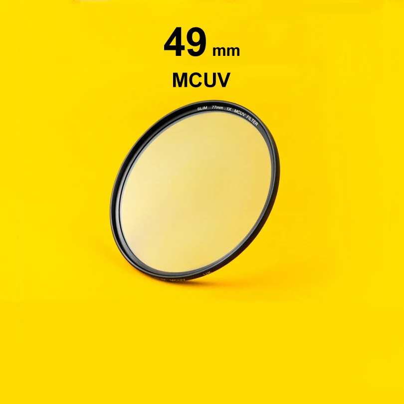 Newest 49mm UV lens filter high luminos flux MCUV ultraviolet camera