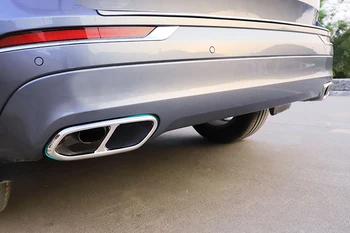 

Stainless Steel Exterior Rear Exhaust muffler tail Pipe Outlet Trim 2PCS For Volvo XC60 2018