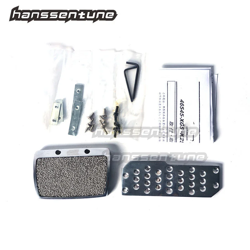 2pcs Aluminium Alloy Auto Car Pedal Set Brake Pedal For H Fit A/T Foot