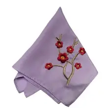26 см 2019Hot Шелковый квадратный вышитый носовой платок Лицо Руки чай охлаждающие полотенца для женщин детей кружева мужчин дамы hanky свадебный подарок