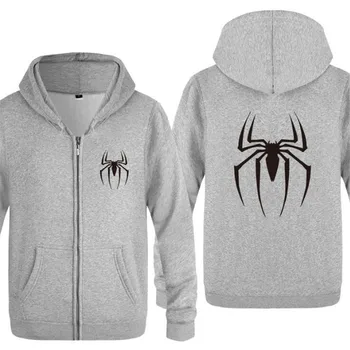 

Mens Hoodie Movie Spider-Man Homecoming Hoodies Men Fleece Long Sleeve Zipper Jacket Skate Sweatshirt Hip Hop Moletons Masculino