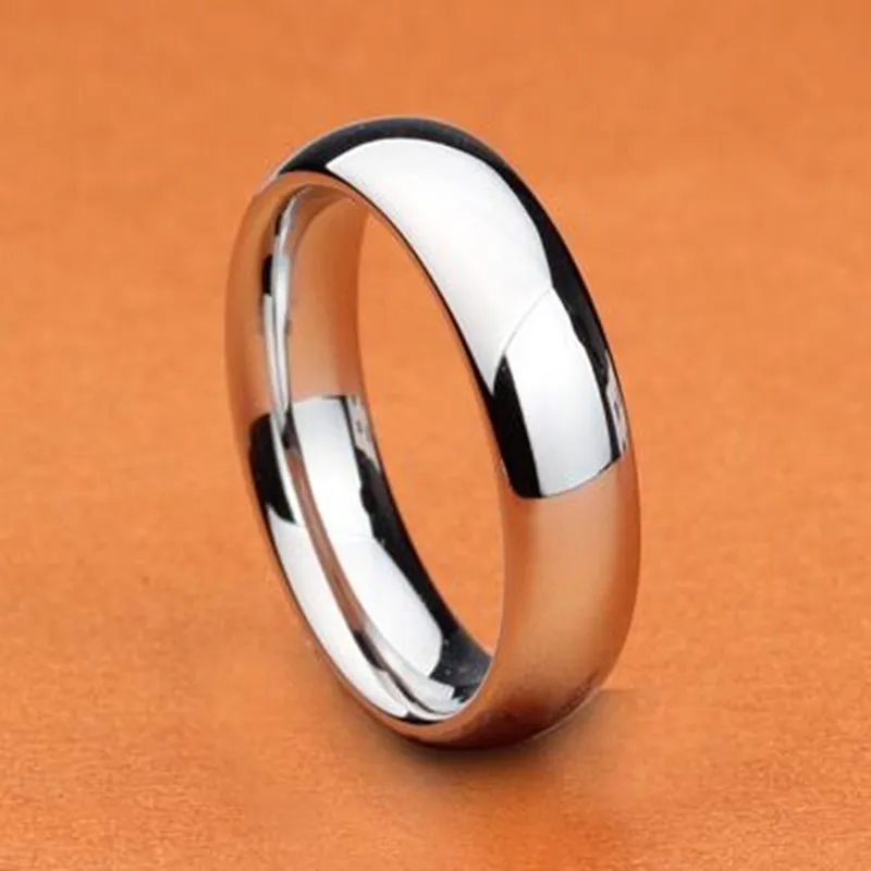 Fashion female stainless steel ring High quality silver color titanium