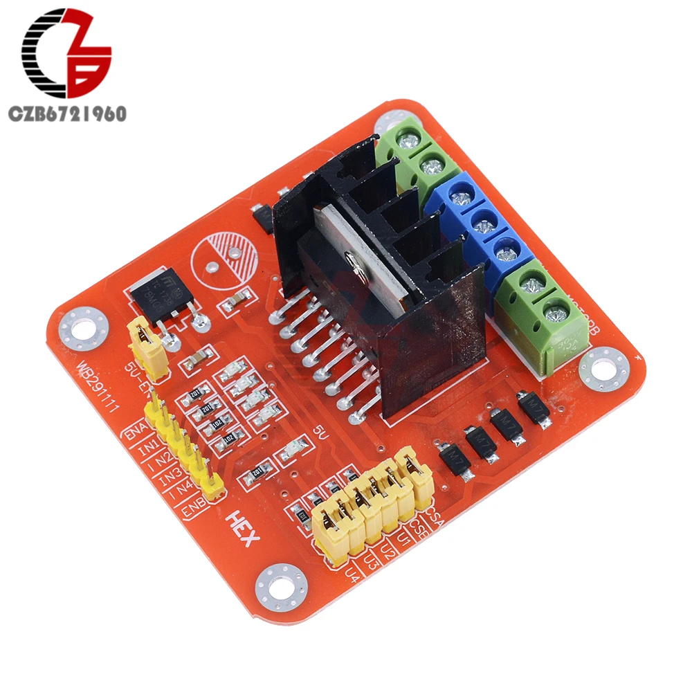 

L298N DC Motor Driver Module for Arduino PIC AVR Robot L298N Board Module