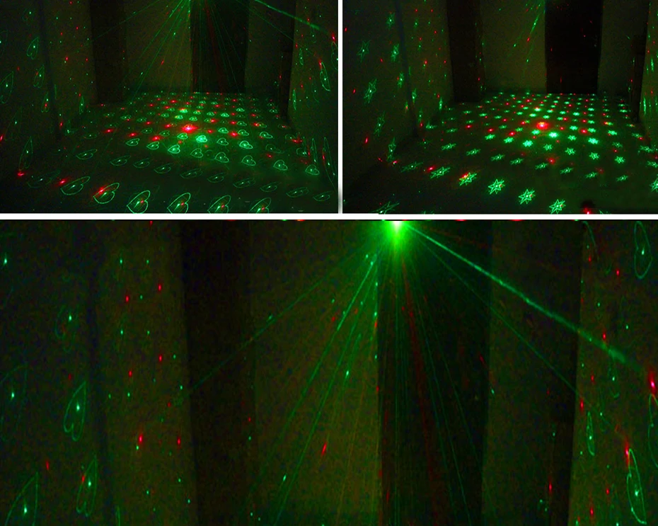 Светодиодный лазерный диско-проектор, светильник, мини автоматическая вспышка, RG светодиодный звуковой лазерный светильник, активированный для диско-DJ, вечерние, звуковой светильник s, сценический светильник s