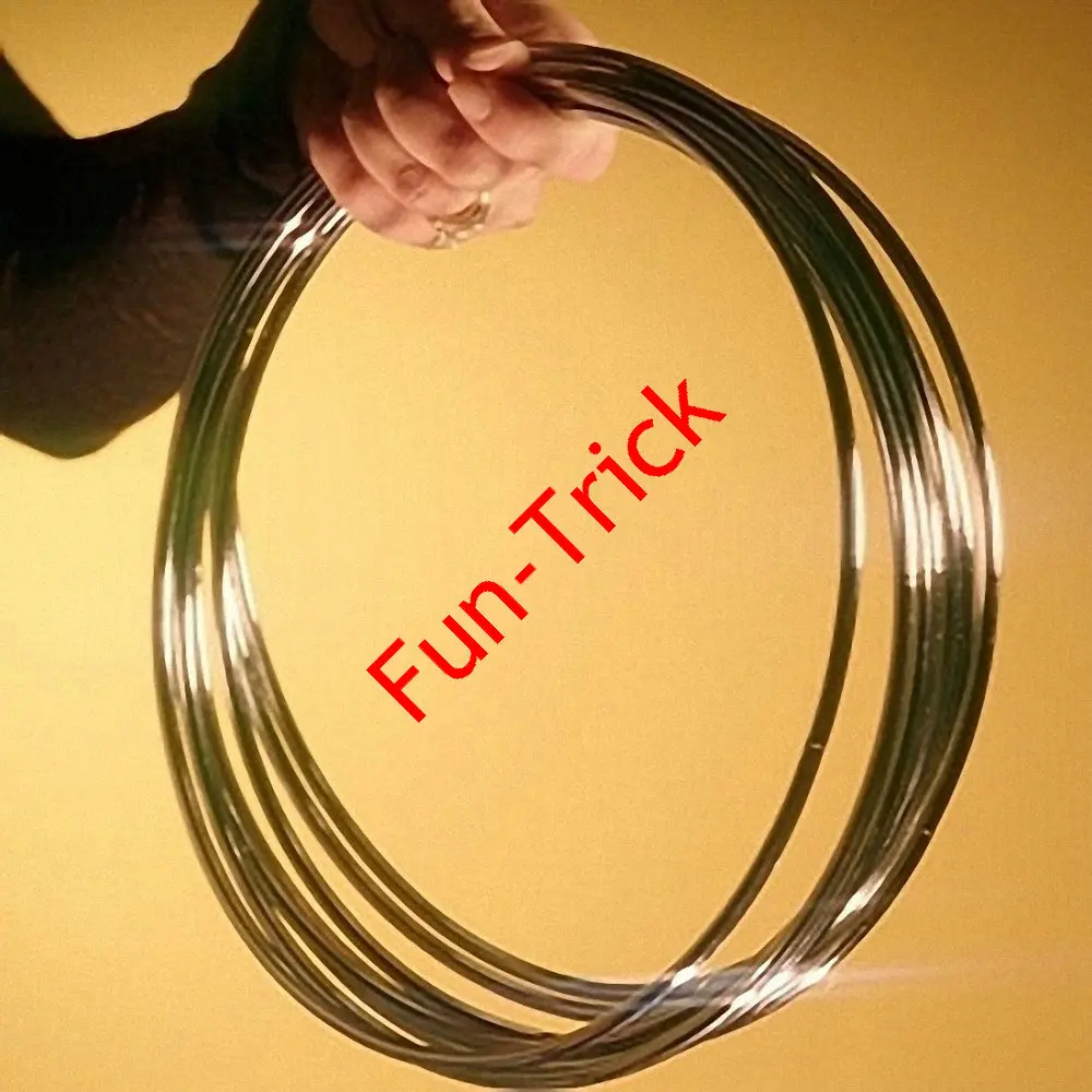 Chinese Linking Rings Stage 6rings 30 cm (STAINLESS STEEL) Magic Trick