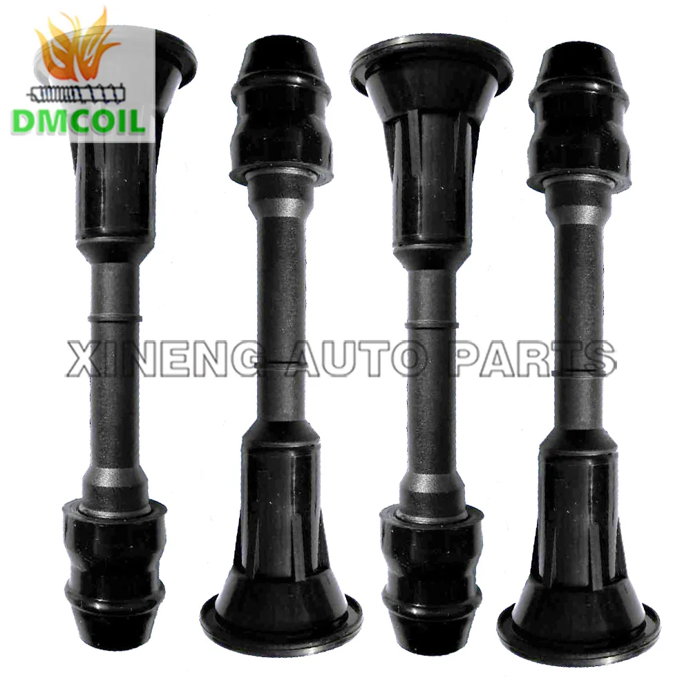 

4 PCS IGNITION COIL BOOTS WITH RESISTANCE CONNECT SPARK PLUGS FOR NISSAN PRIMERA TEANA X-TRAIL ALTIMA 22448-8H310 0986JG1213