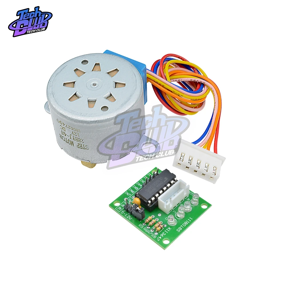 

1Set 28BYJ-48 12V 4 Phase DC Reduction Gear Stepper Motor + ULN2003 Driver Board for Arduino DIY Kit