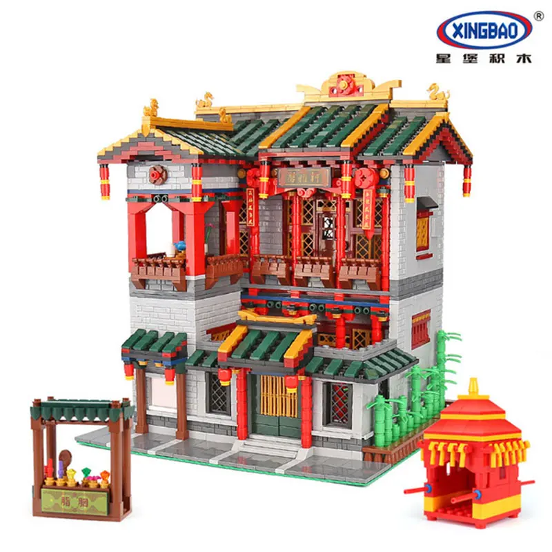 

XingBao 01003 3320Pcs Creative MOC Series Chinese architecture Set Children Educational Building Blocks Bricks Toys Model Gifts