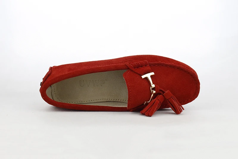 2022 100% Genuine leather Women flats New Brand Handmade Women Casual leather shoes Leather Moccasin Fashion Lady Driving Shoes