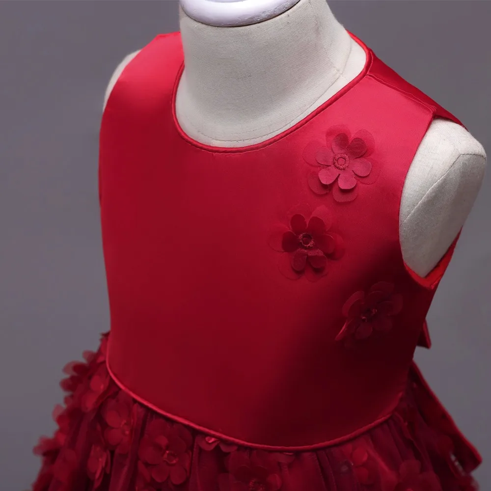 Yeedison Flower Girls Dress Sleeveless Children Wedding Party Dresses For Girls Prom Gowns Costumes 2018 New Kids Princess Dress (4)