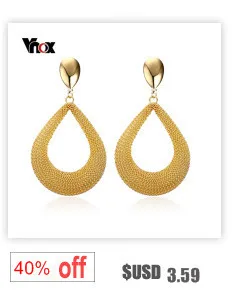 Vnox длинные Висячие серьги для Для женщин Нержавеющая сталь кисточкой уха Мода мотаться
