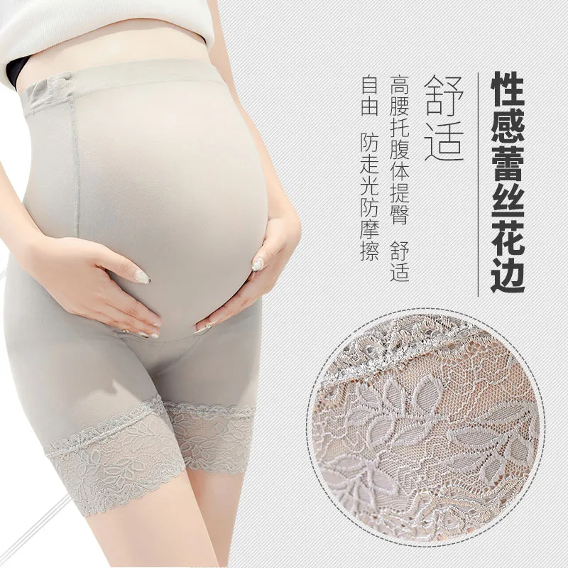 

8048# Sexy Lace Patchwork Modal Maternity Belly Panties Safetypants Underwear Clothes for Pregnant Women Summer Hot Pregnancy