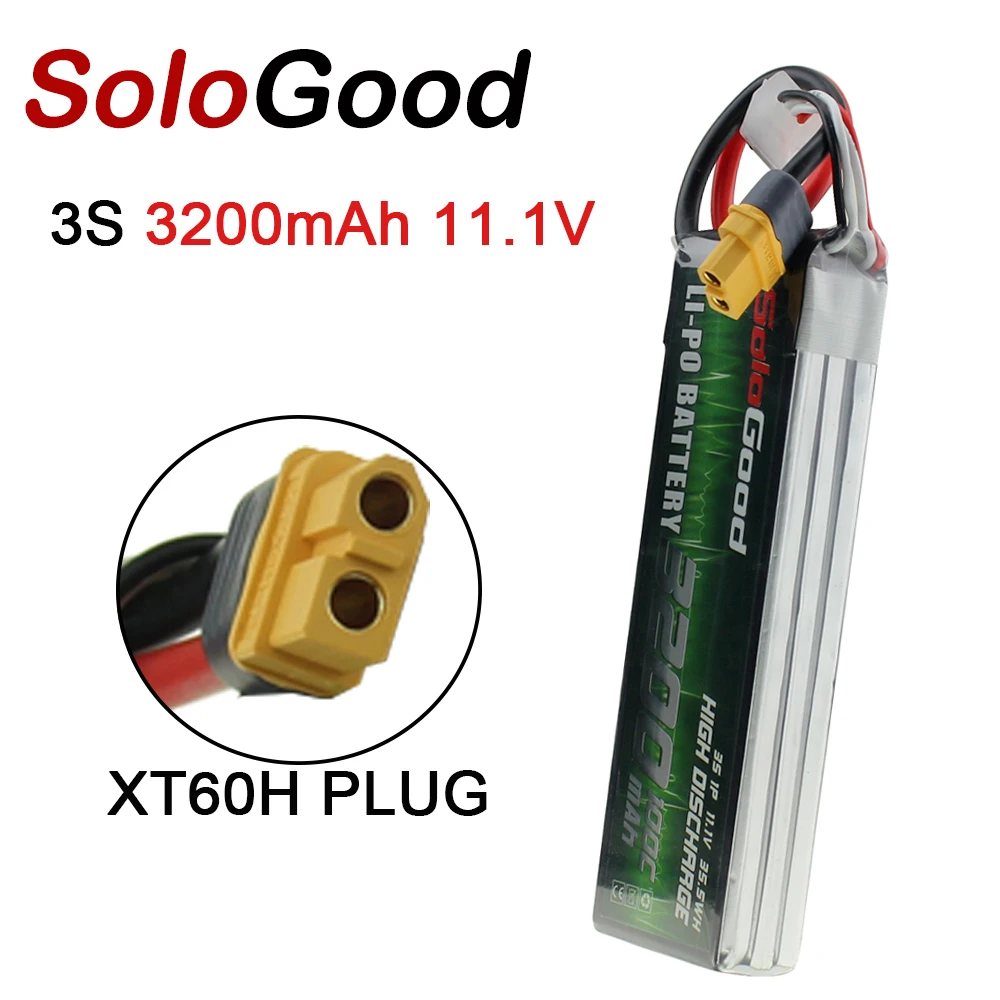 Литий полимерный аккумулятор SoloGood серии 3S 550 мАч 850 1800 2200 3200 3800 для
