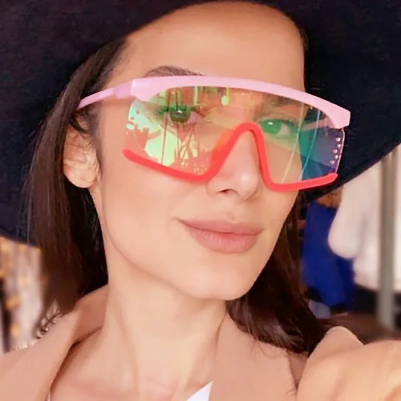 

Vintage Oversized Sunglasses Women Men Big Frame Shade Sun Glasses Female Male Brand Designer Fashion Eyewear Lunette Shades
