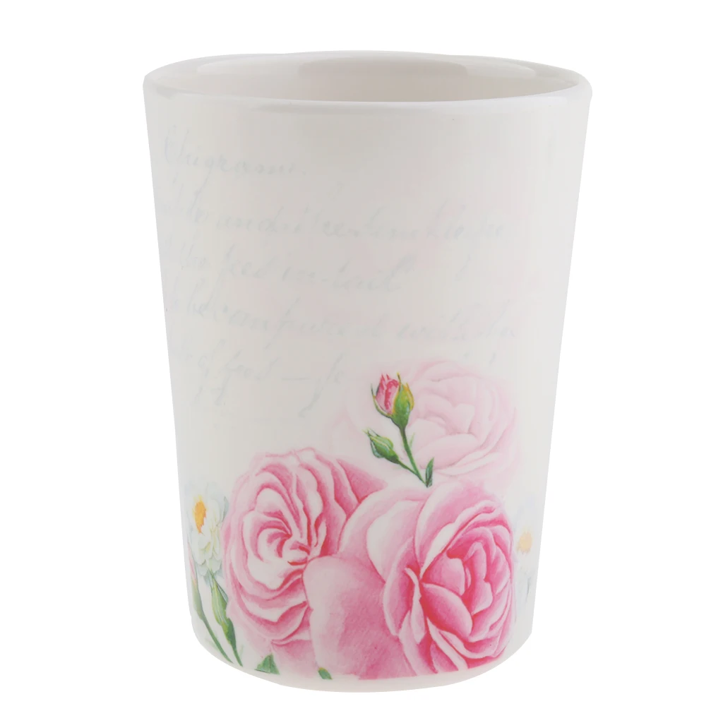 Flower Pattern Mug Melamine Office Home Coffee Tea Water Drinking Cup Drinkware for restaurants hotels restaurants
