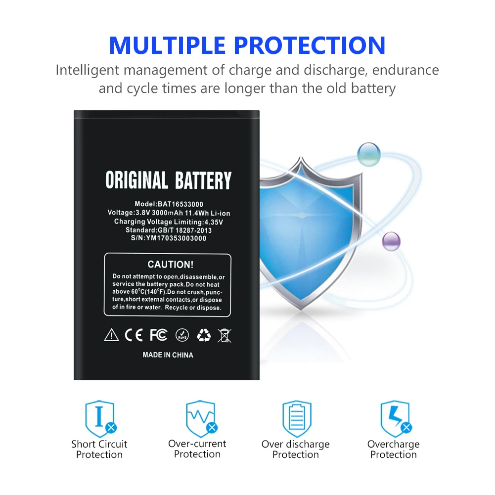 Аккумулятор Для DOOGEE X9 Pro 3000 мАч 5 дюйма|Аккумуляторы для мобильных телефонов| |