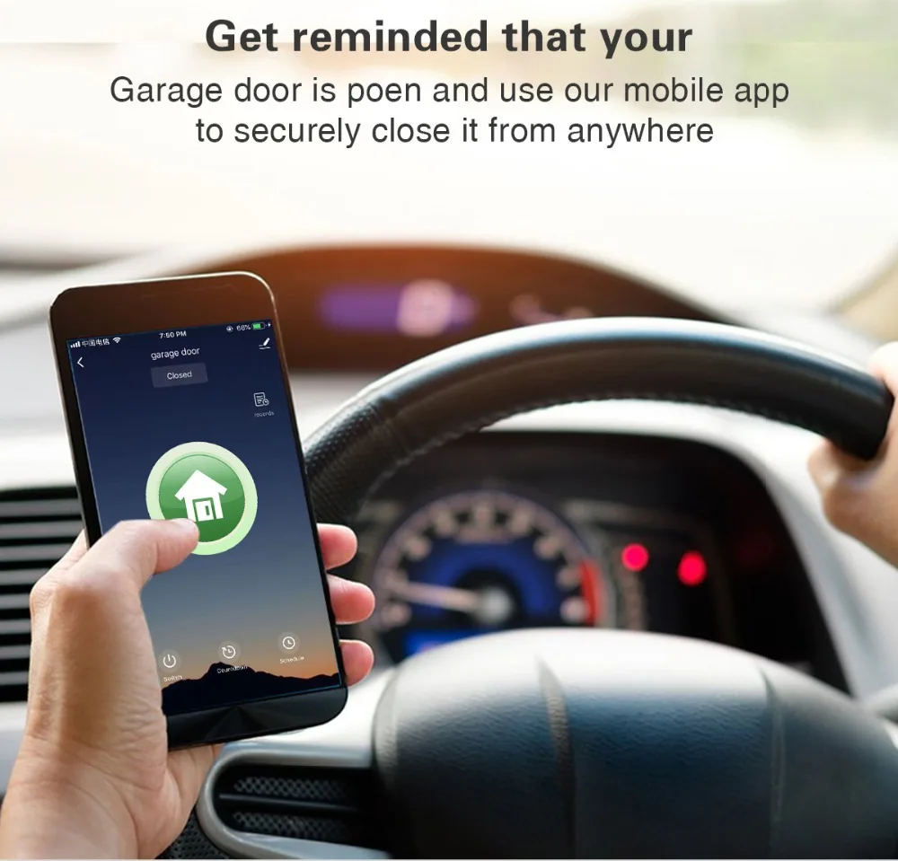 EACHEN WiFi умный дом гаражная дверь открывалка беспроводной пульт дистанционного управления работает с TUYA SmartLife App Alexa Google Home IFTTT GD-DC5