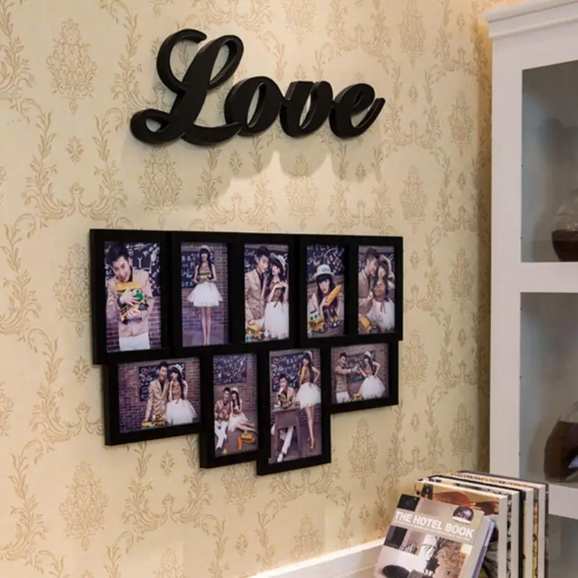 

1PC Creative Photo Frame Wedding Plastic Wall Table Decoration 17SAN6D5