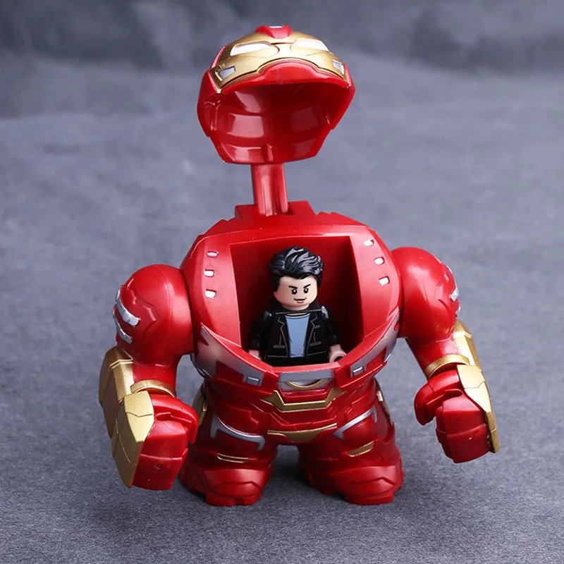 

Marvel Avengers Super heroes Quantum War battle suit Hulk iron Man Mech Mini Doll Action Figures Toys For Kids Christmas gifts