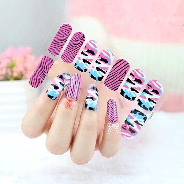 5pcs Transparent Nail Sticker Self Adhesive Manicure Accessories Decal
