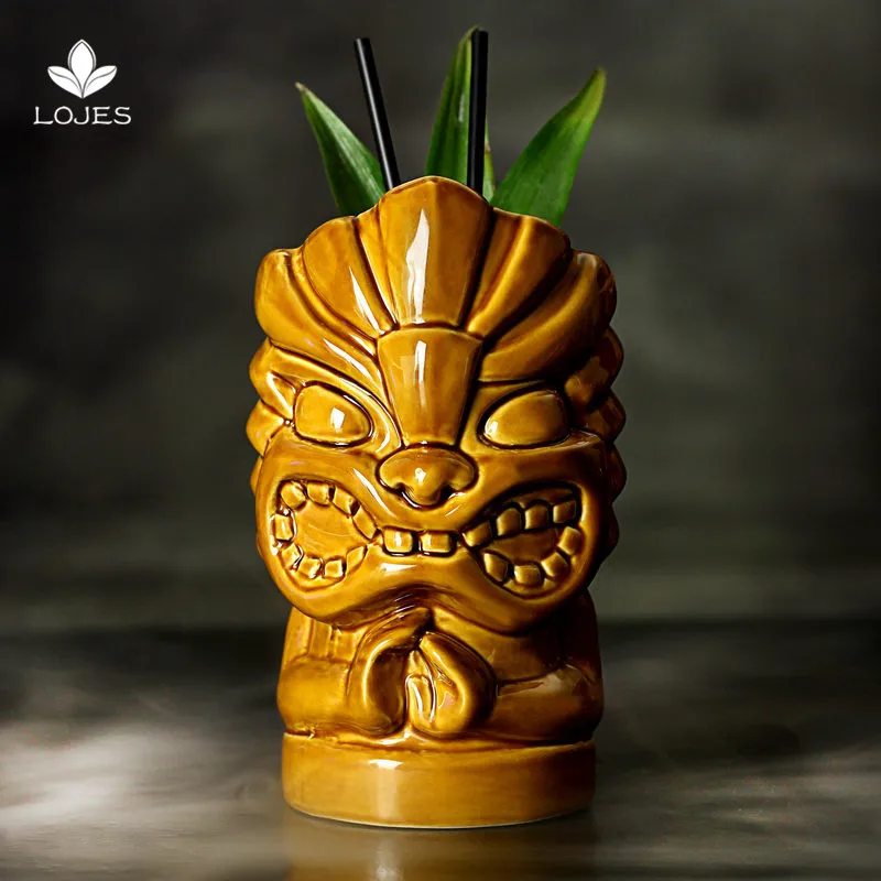 

New Ceramic Tiki Hands Mug 850ml Cocktail Cup Beer Mug Wine Mug