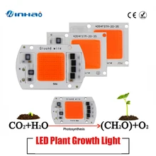 Умная Светодиодная лента IC AC COB 20 Вт, 30 Вт, 50 Вт, 220 В, без водителя, DIY, прожектор, светильник, высокая мощность, светодиодный, COB диод, теплый, полный спектр белого
