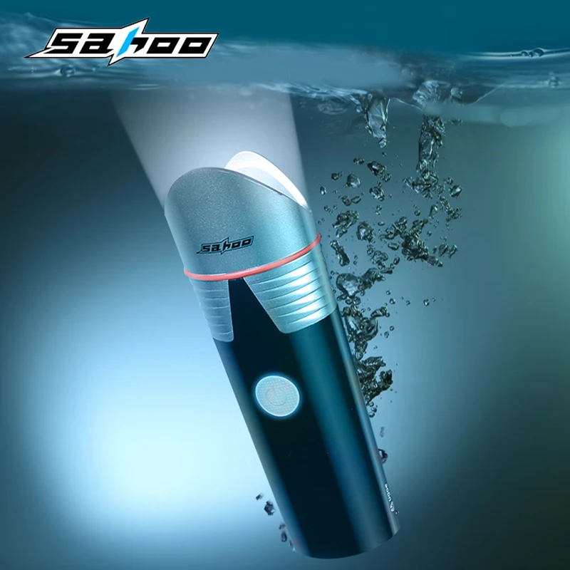 

SAHOO Bicycle Front Light Power Depth Fully Waterproof USB Rechargeable Warning Flashlight Shark Lamp 500 300 Lumen 2600 2400mAh