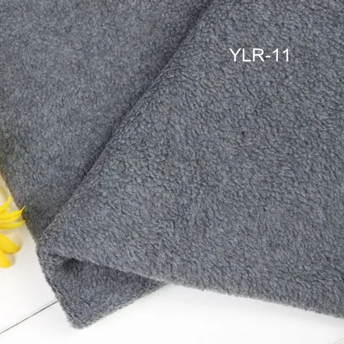 Grey Soft Polar Fleece Fabric Tissues Gray Garment ...