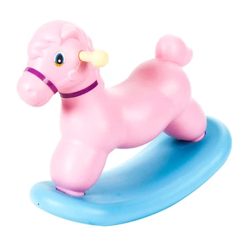 

Plastic Rocking Horse Bedroom Furniture Doll House Accessories Kids Toys