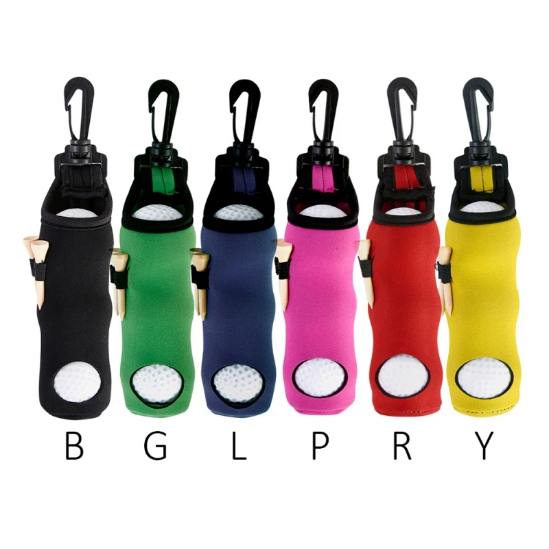 

Portable Neoprene Golf Ball Bag Golf Tees Holder Carrying Storage Case Pouch with Swivel Waist Belt Clip