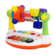 Детская музыкальная клавиатура, проигрыватель, погремушка, для детей, для раннего образования, Сказочная машина, пианино, обучающая история, головоломка, парк, детские игрушки