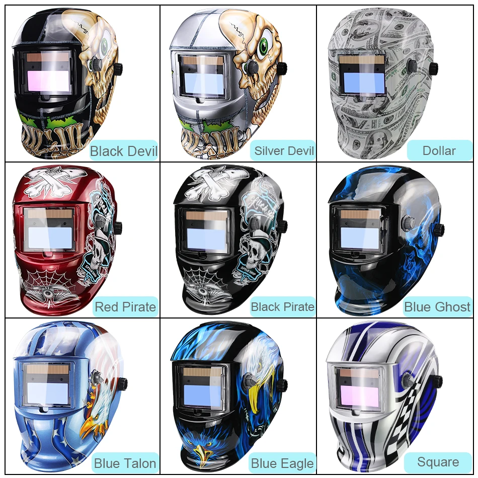 Новая солнечная батарея LI Автоматическое затемнение TIG MIG MMA MAG KR ...