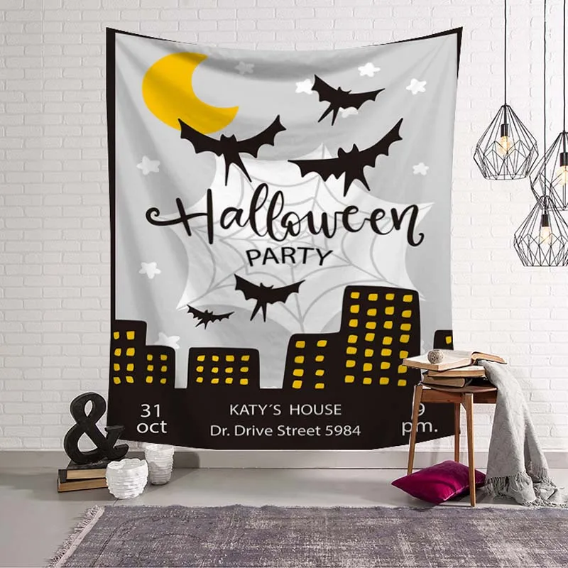 Halloween Wall Hanging Happy Halloween Cloak Collections Sign Door Window Ornament Party Supplies Textiles Easy Clean Fabric Halloween Wall Hanging Happy Halloween Cloak Collections Sign Door Window Ornament Party Supplies Textiles Easy Clean Fabric