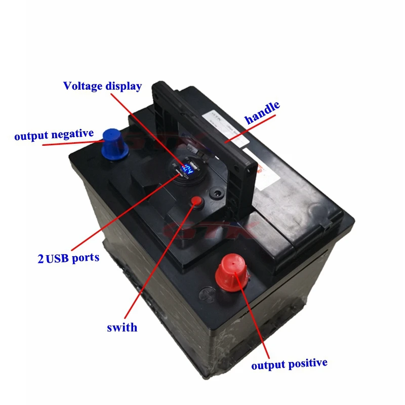 12V 30Ah 40Ah 50Ah lifepo4 литиевая батарея для ночной рыбалки fish finder внешний источник питания+ 5A Зарядное устройство