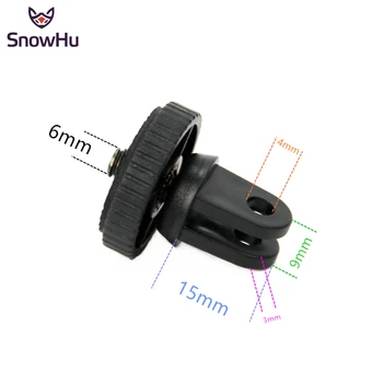 

SnowHu For Mini Tripod Mount adaptor/adapter screw for Gopro Hero 9 8 7 6 5 4 SJcam For xiaomi Yi 4K for sjcam yi camera GP60B