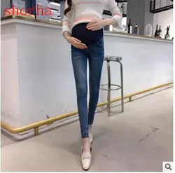 New Sale Maternity Jeans For blue Pregnant Women Pregnant Pants Lifting bellyLegging Trousers Maternity Clothes Pregnancy