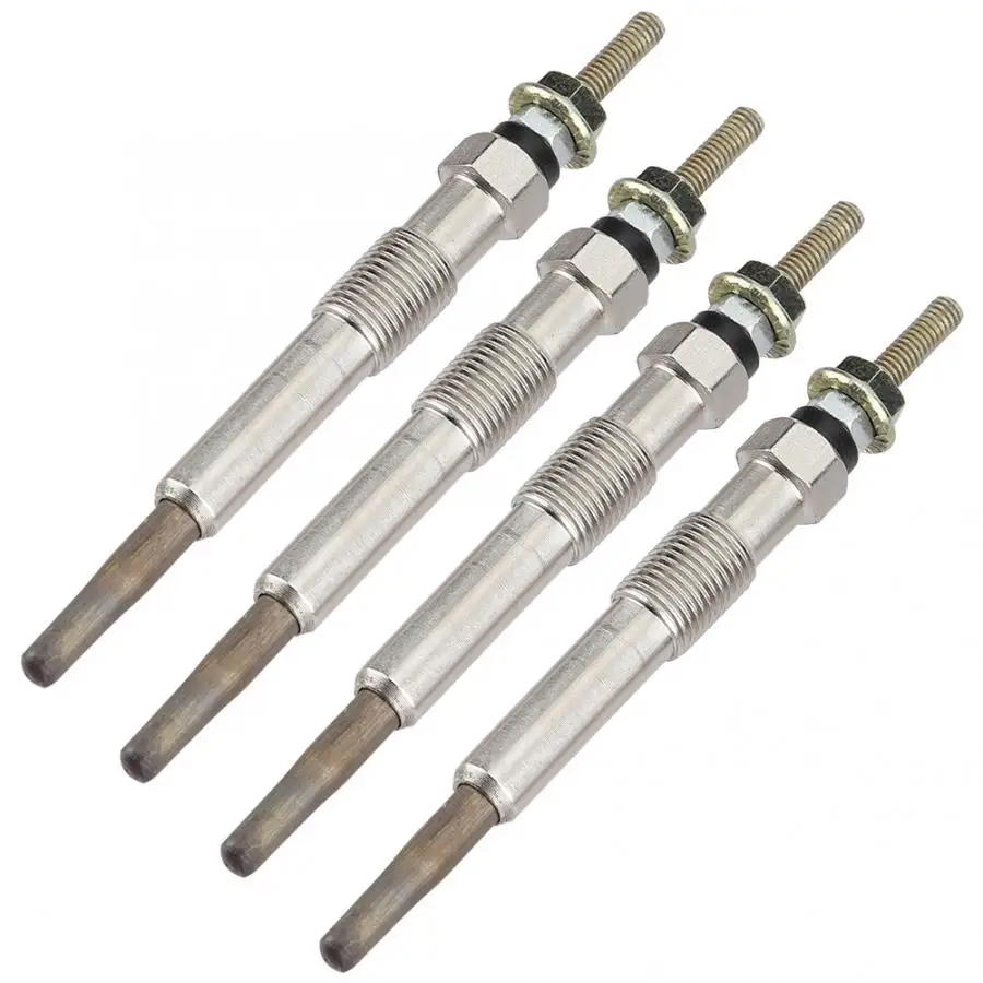 

4pcs/set Car Auto Iron Diesel Heater Glow Plugs Silver for Ford Cars car accessories Iron Glow Plugs