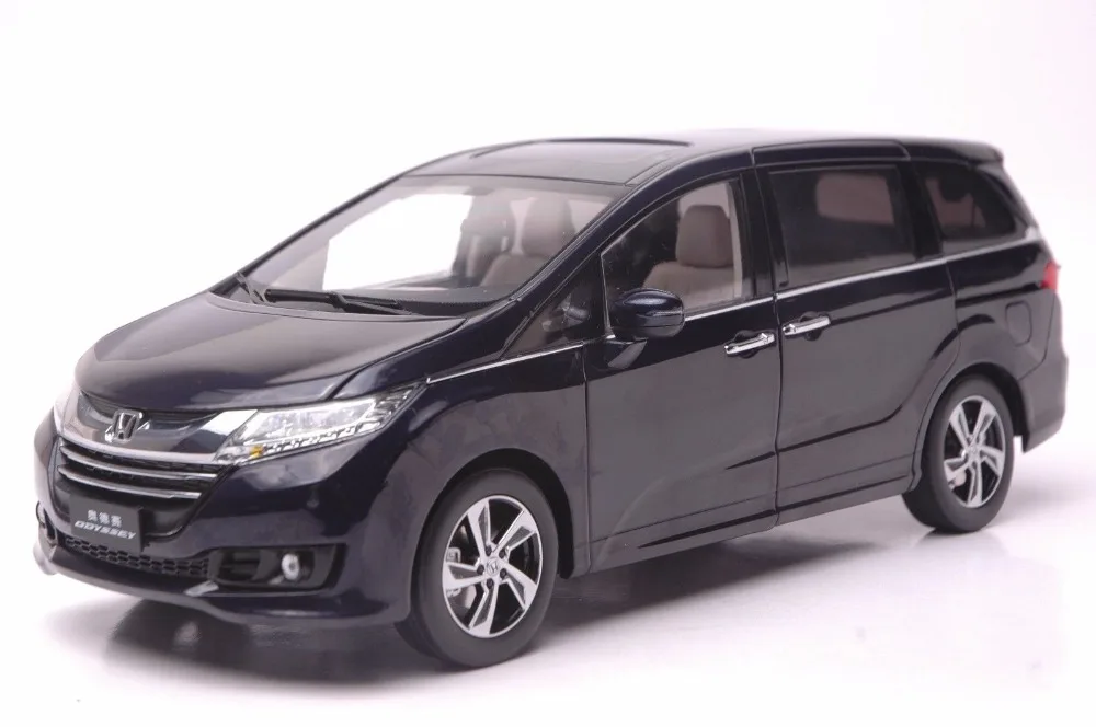 

1:18 Diecast Model for Honda Odyssey 2015 Deep Blue MPV Rare Alloy Toy Car Miniature Collection Gifts Van
