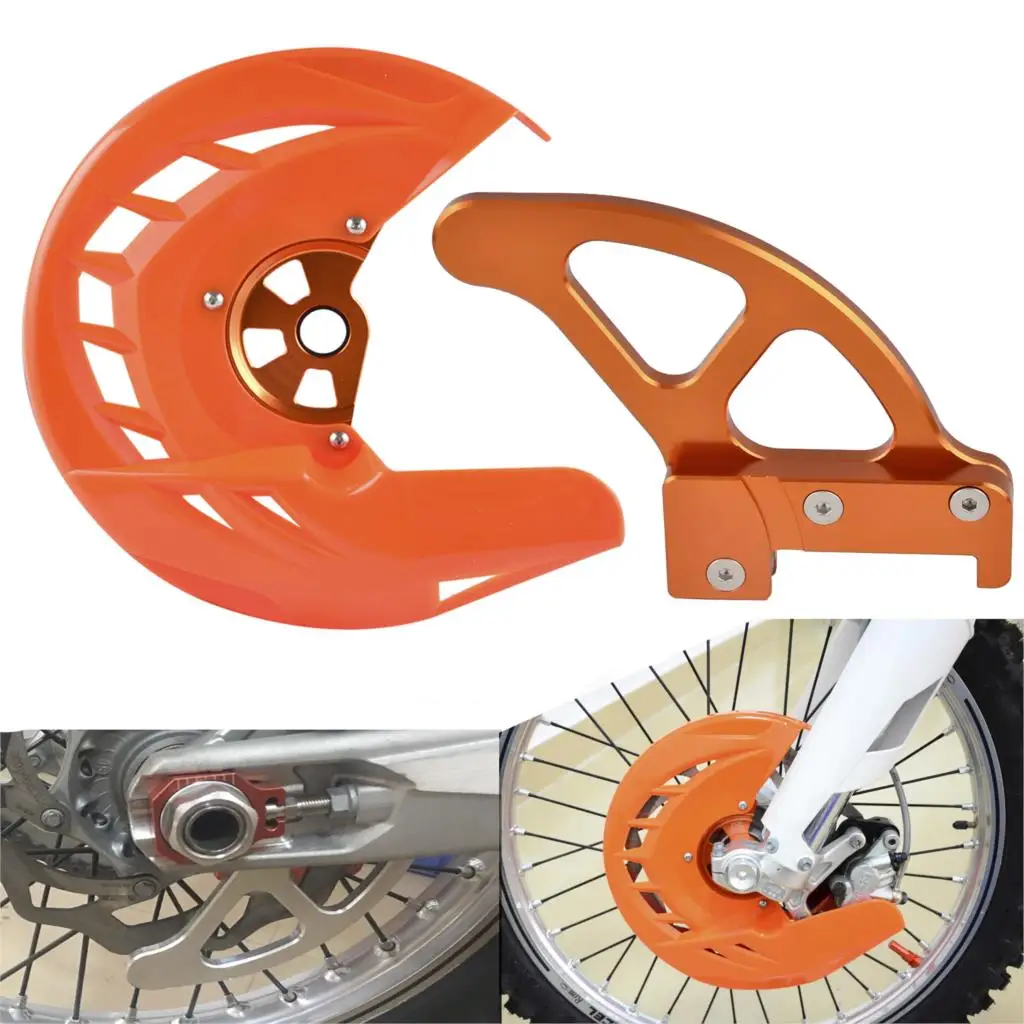 Front &amp Rear Brake Disc Guard Protector For KTM 125 200 250 300 350 450 500 525 530 SX SXF XC XCF EXC EXCF 2016 2017 2018 2019 |