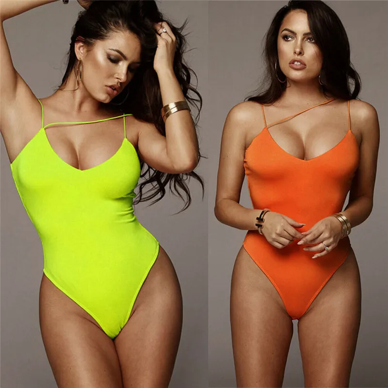 2019 واحدة قطعة بيكيني السباحة زي مثير عارية الذراعين ملابس السباحة Monokini بلون ملابس بحر 2019 واحدة قطعة بيكيني السباحة زي مثير عارية الذراعين ملابس السباحة Monokini بلون ملابس بحر