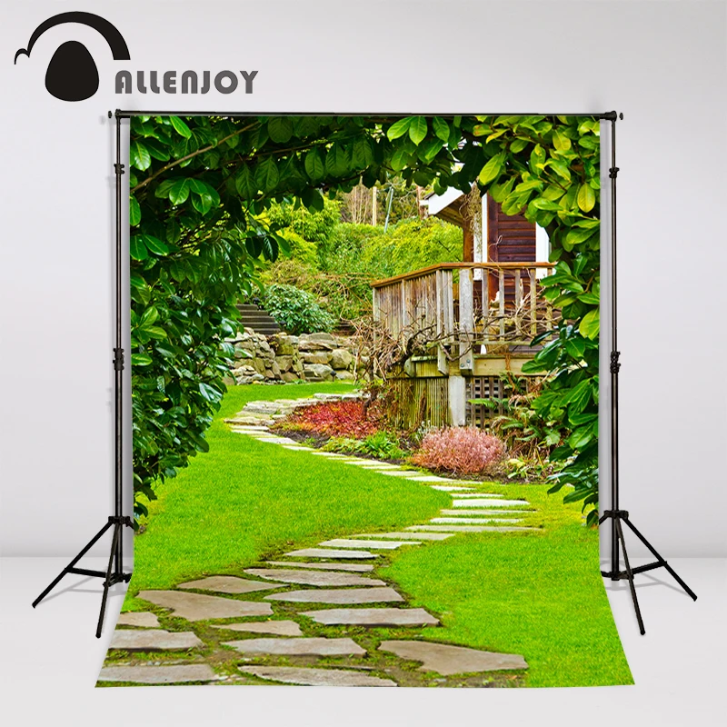 Allenjoy весенний фон для фотосъемки пасхальное дерево зеленый сад деревья
