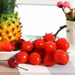 Букет моделирование искусственный томаты Черри модель овощей пены Пластик Реалистичного Поддельные искусственного томат овощи домашняя