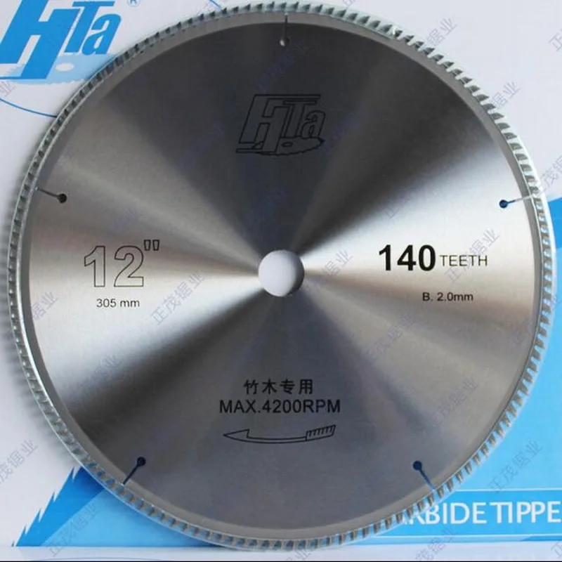 Free shipping of super quality 300*2.0*30/25.4mm*140Z thin kerf super sharp teeth shape TCT saw blade for bamboo cutting Free shipping of super quality 300*2.0*30/25.4mm*140Z thin kerf super sharp teeth shape TCT saw blade for bamboo cutting