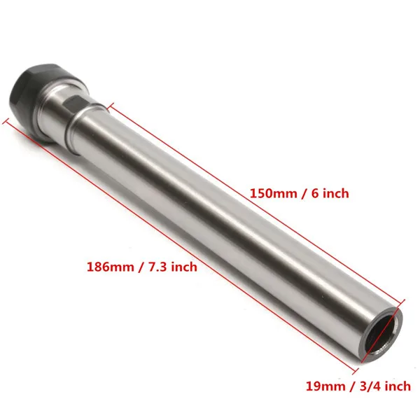 C3/4-ER16-150mm Collet Chuck Holder Straight Shank Extension Rod for CNC Milling