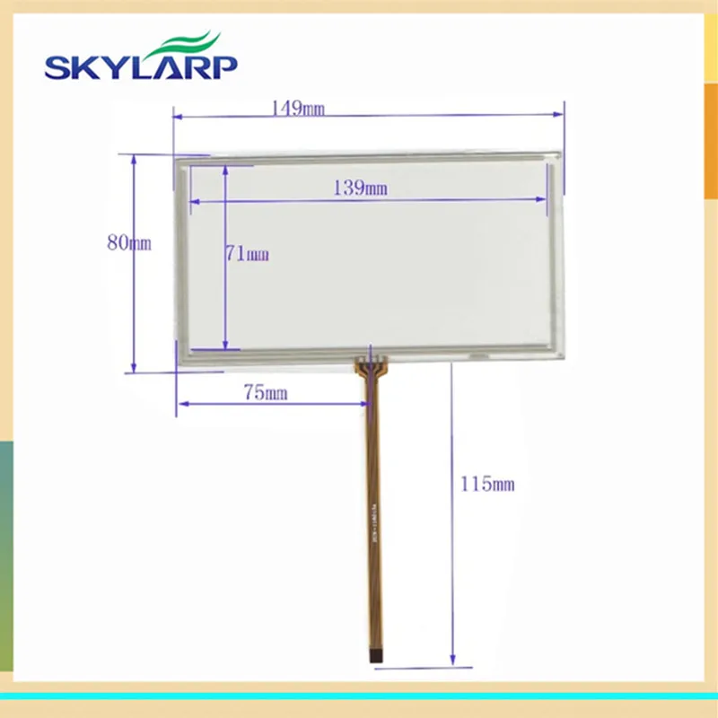 Skylarpu 6 дюймов 149*80 мм 4 провода резистивный сенсорный экран панель s для 149 мм* 80 мм gps дигитайзер панель Ремонт