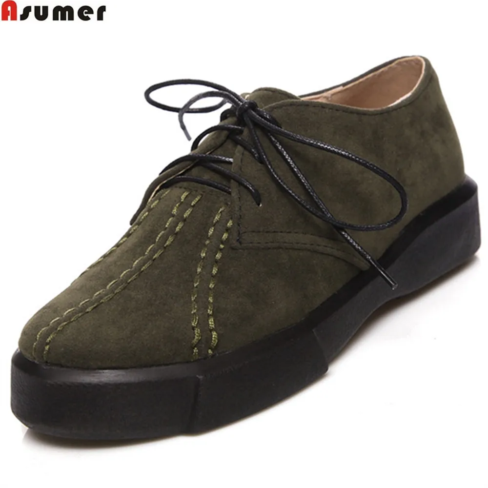 army green flat shoes